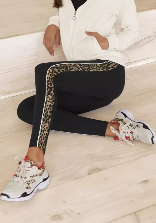 Buffalo Leggings Schwarz-Gemustert