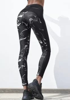 Sale Leggings"Black Marble" Homewear-Leggings