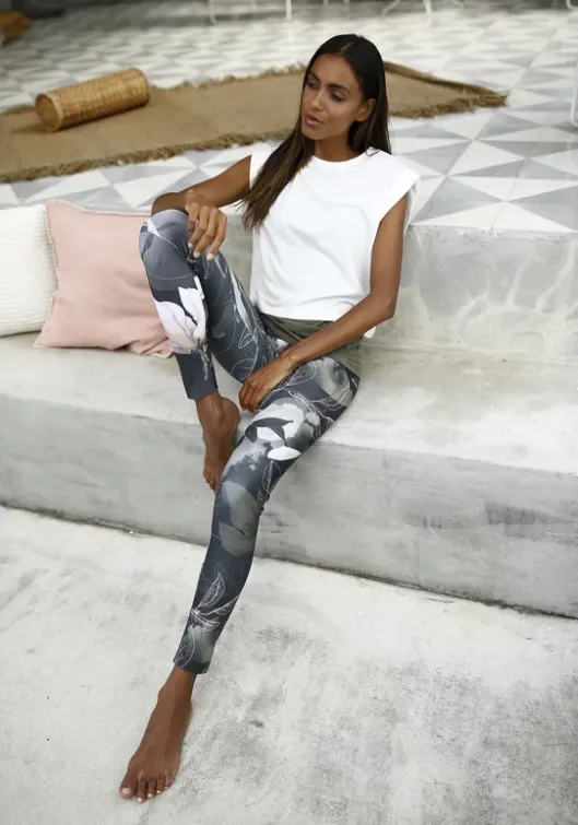 Sale Leggings"Tropical" Homewear-Leggings