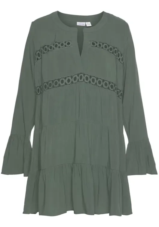 Best LASCANA Longbluse Dunkelgrun