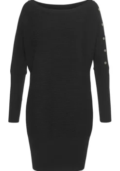 LASCANA Longpullover Schwarz