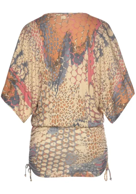 Clearance Buffalo Longshirt Orange-Bedruckt