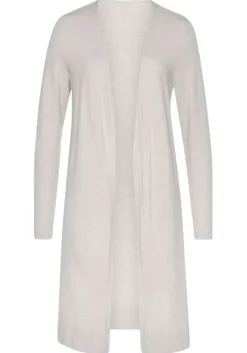 Hot LASCANA Longstrickjacke Beige-Meliert