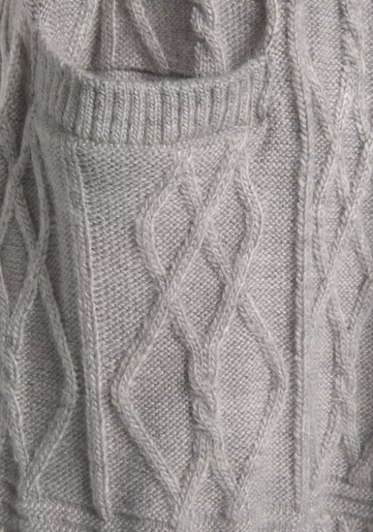 Online LASCANA Longstrickjacke Grau-Meliert