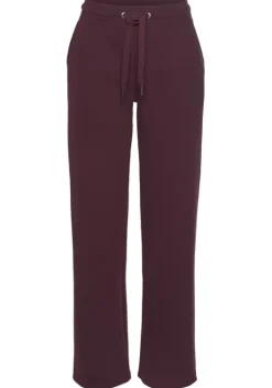 Outlet Bench. Loungehose"-Relaxhose Mit Logostickerei" Weinrot