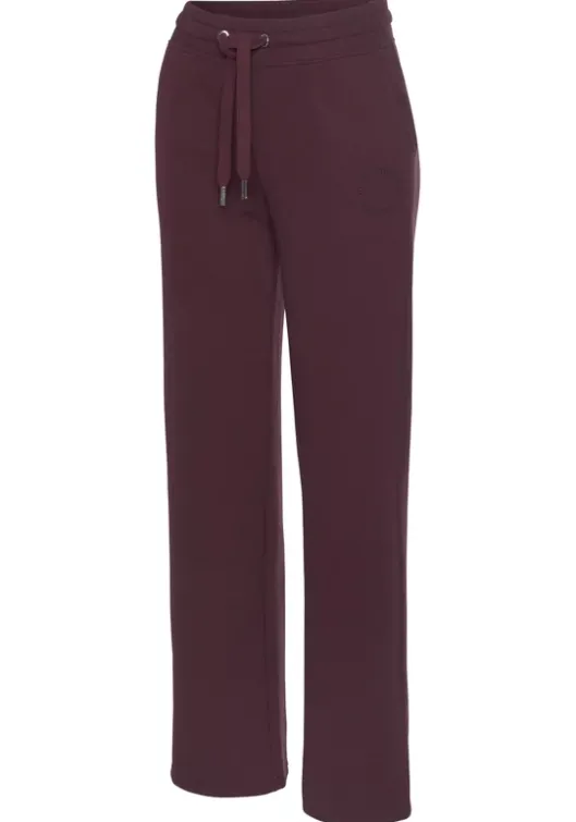 Outlet Bench. Loungehose"-Relaxhose Mit Logostickerei" Weinrot