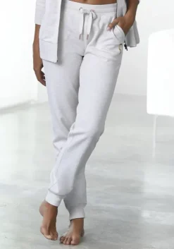 Hot Bench. Loungehose"-Sweathose" Beige-Meliert