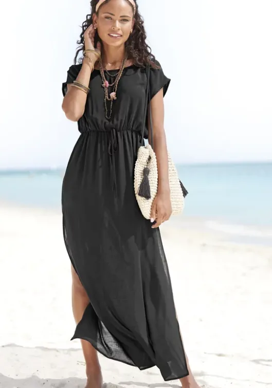 Online LASCANA Maxikleid Schwarz