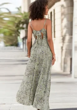 Online LASCANA Maxikleid Grun-Lila-Bedruckt