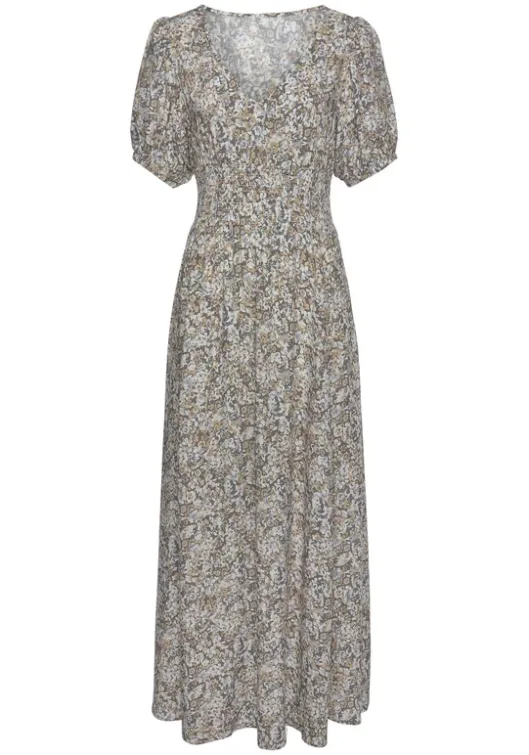 Outlet Vivance Maxikleid Grau-Bedruckt