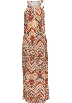 Discount LASCANA Maxikleid Braun-Bedruckt