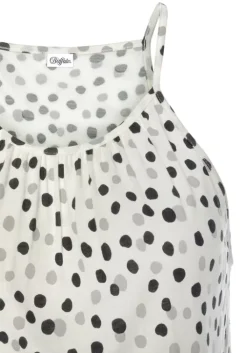 Buffalo Maxikleid Weis-Bedruckt