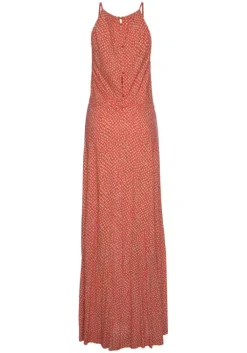 Sale LASCANA Maxikleid Rot-Taupe-Bedruckt