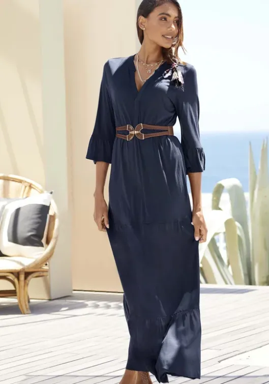 Vivance Maxikleid Nachtblau