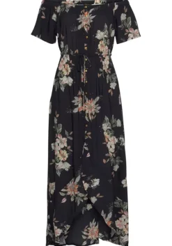 Best LASCANA Maxikleid Schwarz-Bedruckt