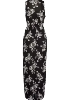 Sale LASCANA Maxikleid Schwarz-Creme-Bedruckt