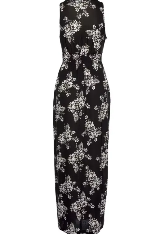 Sale LASCANA Maxikleid Schwarz-Creme-Bedruckt