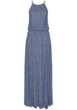 Discount LASCANA Maxikleid Blau-Marine-Bedruckt