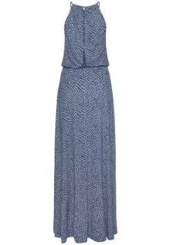 Discount LASCANA Maxikleid Blau-Marine-Bedruckt