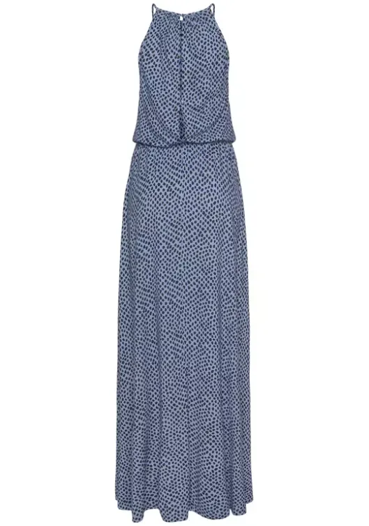 Discount LASCANA Maxikleid Blau-Marine-Bedruckt