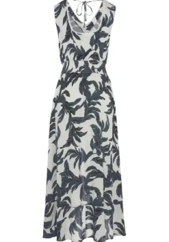 Discount s.Oliver Maxikleid Sand-Schwarz Bedruckt