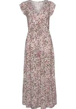 Discount Vivance Maxikleid Creme-Mauve Bedruckt