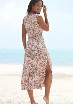 Discount Vivance Maxikleid Creme-Mauve Bedruckt