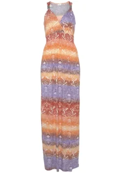 New LASCANA Maxikleid Orange-Flieder
