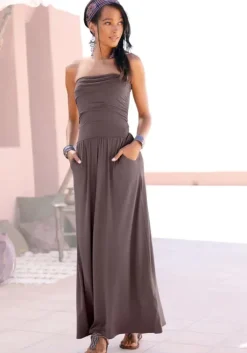 Clearance LASCANA Maxikleid Braun