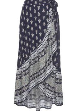 Hot Vivance Maxirock Blau-Bedruckt