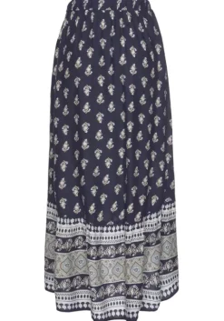 Hot Vivance Maxirock Blau-Bedruckt