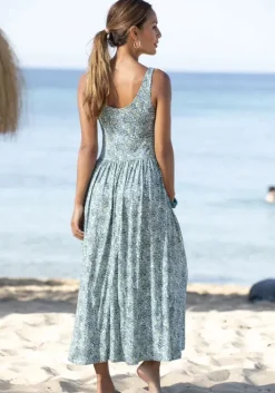 Best Vivance Midikleid Grun-Bedruckt