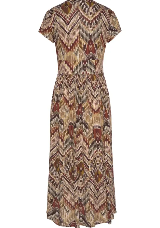 New LASCANA Midikleid Braun-Bedruckt