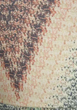 New LASCANA Midikleid Grun-Rostorange-Aubergine-Bedruckt