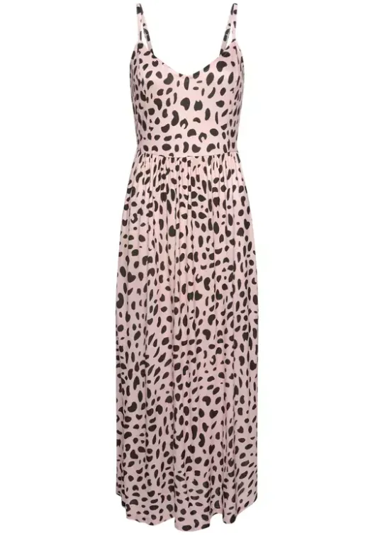 Best Buffalo Midikleid Rose-Schwarz-Bedruckt