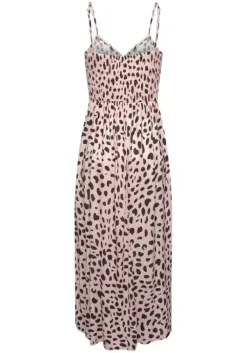 Best Buffalo Midikleid Rose-Schwarz-Bedruckt