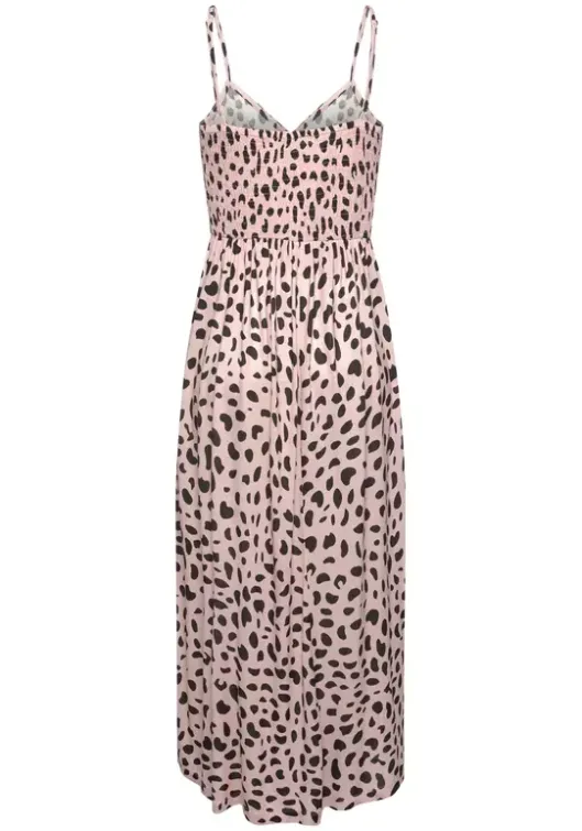 Best Buffalo Midikleid Rose-Schwarz-Bedruckt