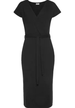 Outlet LASCANA Midikleid Schwarz