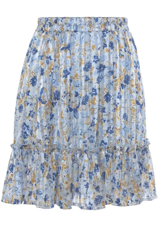 Hot LASCANA Minirock Blau Bedruckt