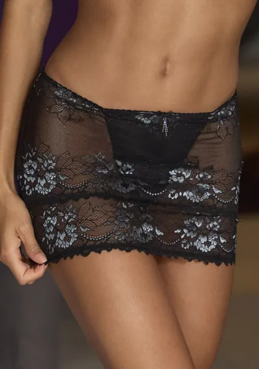 Best JETTE Minirock"Stringrock" Schwarz-Blau