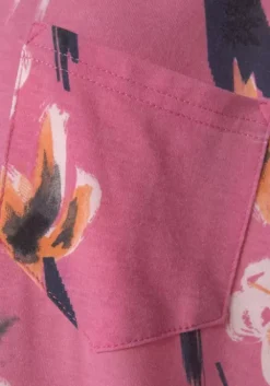 Clearance s.Oliver Nachthemd Pink-Allover-Bedruckt