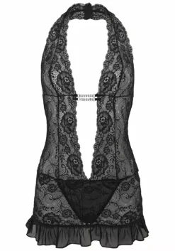 Neckholder-Body Spitzen-Bodys