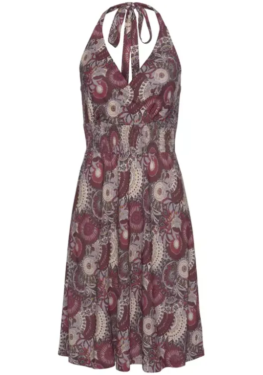 Hot LASCANA Neckholderkleid Lila-Bedruckt