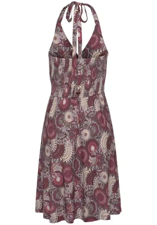 Hot LASCANA Neckholderkleid Lila-Bedruckt