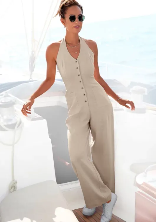 Hot LASCANA Neckholder-Overall Sand