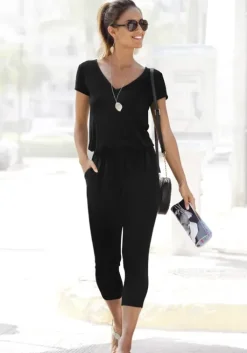 Sale LASCANA 7/8-Overall Schwarz