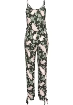 Sale Buffalo Overall Schwarz-Rosa-Bedruckt