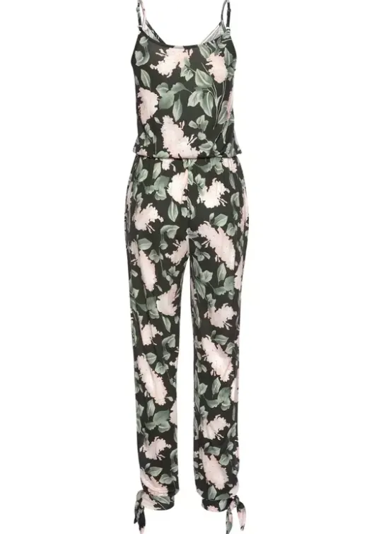 Sale Buffalo Overall Schwarz-Rosa-Bedruckt