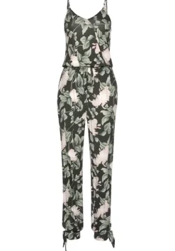 Sale Buffalo Overall Schwarz-Rosa-Bedruckt