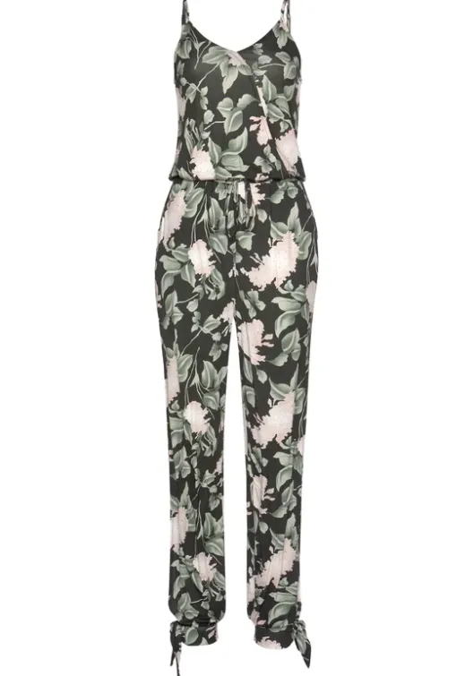 Sale Buffalo Overall Schwarz-Rosa-Bedruckt